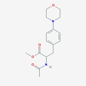 molecular formula C16H22N2O4 B1404652 Methyl 2-acetamido-3-[4-(morpholin-4-yl)phenyl]propanoate CAS No. 1616500-56-1