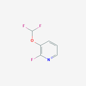 molecular formula C6H4F3NO B1404655 3-(Difluoromethoxy)-2-fluoro-pyridine CAS No. 1214377-44-2