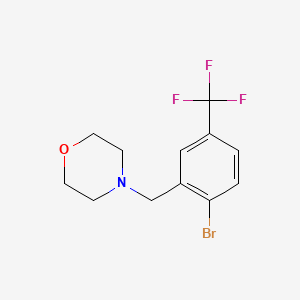 molecular formula C12H13BrF3NO B1404656 4-[[2-Bromo-5-(trifluoromethyl)phenyl]methyl]morpholine CAS No. 1394291-53-2