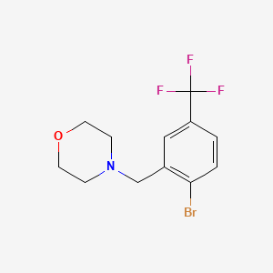 B1404656 4-[[2-Bromo-5-(trifluoromethyl)phenyl]methyl]morpholine CAS No. 1394291-53-2