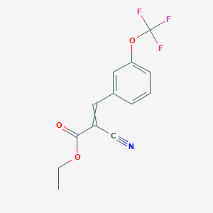 Ethyl 2-cyano-3-[3-(trifluoromethoxy)phenyl]prop-2-enoate