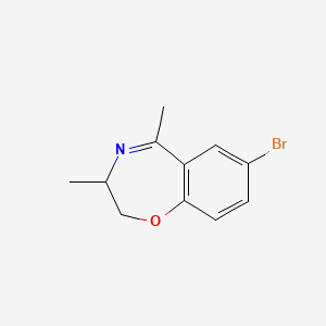 molecular formula C11H12BrNO B14046785 (Z)-7-bromo-3,5-dimethyl-2,3-dihydrobenzo[f][1,4]oxazepine 