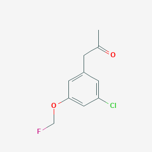 molecular formula C10H10ClFO2 B14046827 1-(3-Chloro-5-(fluoromethoxy)phenyl)propan-2-one 