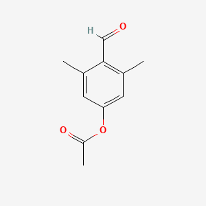 molecular formula C11H12O3 B1404700 4-甲酰基-3,5-二甲苯酚乙酸酯 CAS No. 925441-90-3