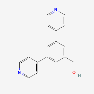 molecular formula C17H14N2O B14047062 (3,5-Di(pyridin-4-yl)phenyl)methanol 