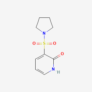 molecular formula C9H12N2O3S B1404714 3-(pyrrolidin-1-ylsulfonyl)pyridin-2(1H)-one CAS No. 1551867-04-9
