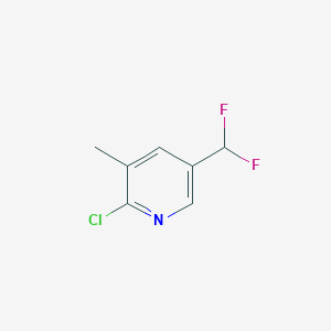 2-Chloro-5-(difluoromethyl)-3-methylpyridine