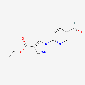 ethyl 1-(5-formylpyridin-2-yl)-1H-pyrazole-4-carboxylate