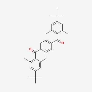 molecular formula C32H38O2 B1404727 (4-Tert-butyl-2,6-dimethylphenyl)({4-[(4-tert-butyl-2,6-dimethylphenyl)carbonyl]phenyl})methanone CAS No. 911836-46-9