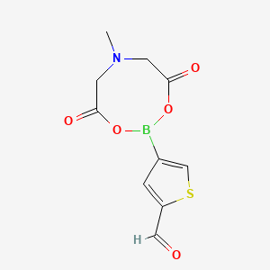 molecular formula C10H10BNO5S B1404735 4-(6-Methyl-4,8-dioxo-1,3,6,2-dioxazaborocan-2-yl)thiophene-2-carbaldehyde CAS No. 1309676-48-9