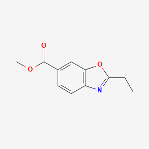 molecular formula C11H11NO3 B1404739 Methyl 2-ethyl-1,3-benzoxazole-6-carboxylate CAS No. 1305711-85-6