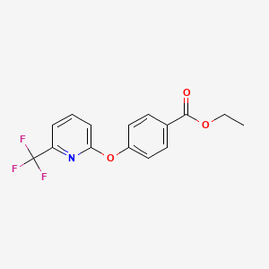 Ethyl 4-{[6-(trifluoromethyl)pyridin-2-yl]oxy}benzoate