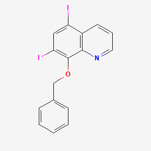 molecular formula C16H11I2NO B1404751 8-(Benzyloxy)-5,7-diiodoquinoline CAS No. 1293288-23-9