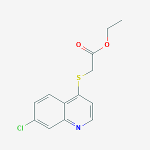 molecular formula C13H12ClNO2S B1404753 Ethyl [(7-chloroquinolin-4-yl)thio]acetate CAS No. 1071597-98-2