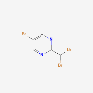 molecular formula C5H3Br3N2 B1404754 5-Bromo-2-(dibromomethyl)pyrimidine CAS No. 4450-22-0