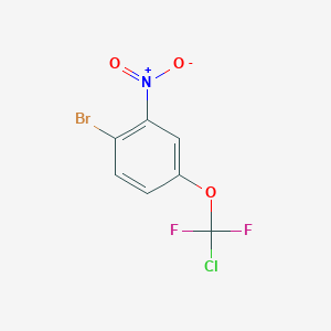 molecular formula C7H3BrClF2NO3 B1404756 1-Bromo-4-[chloro(difluoro)-methoxy]-2-nitro-benzene CAS No. 1417567-06-6