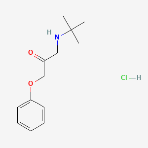 molecular formula C13H20ClNO2 B1404764 Tert-butyl(2-oxo-3-phenoxypropyl)amine hydrochloride CAS No. 1565845-70-6