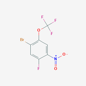 molecular formula C7H2BrF4NO3 B1404767 1-Bromo-5-fluoro-4-nitro-2-(trifluoromethoxy)benzene CAS No. 1417568-44-5