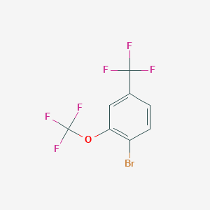 molecular formula C8H3BrF6O B1404769 1-Bromo-2-(trifluoromethoxy)-4-(trifluoromethyl)benzene CAS No. 1417566-67-6