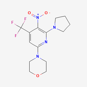 4-(5-Nitro-6-pyrrolidin-1-yl-4-trifluoromethyl-pyridin-2-yl)-morpholine