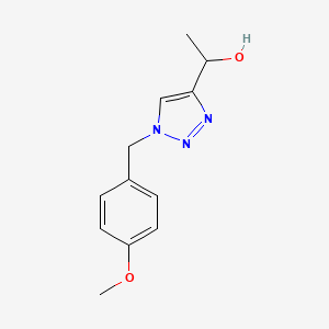 1-{1-[(4-methoxyphenyl)methyl]-1H-1,2,3-triazol-4-yl}ethan-1-ol