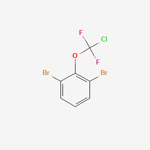 molecular formula C7H3Br2ClF2O B1404790 1,3-Dibromo-2-[chloro(difluoro)methoxy]benzene CAS No. 1417568-25-2