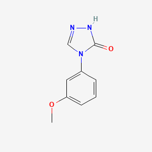 molecular formula C9H9N3O2 B1404792 4-(3-methoxyphenyl)-2,4-dihydro-3H-1,2,4-triazol-3-one CAS No. 1427460-99-8