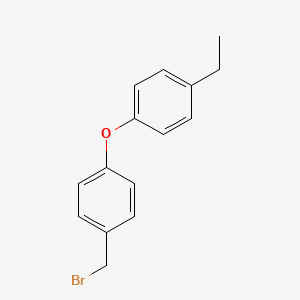 molecular formula C15H15BrO B1404795 1-(Bromomethyl)-4-(4-ethylphenoxy)benzene CAS No. 1427460-81-8