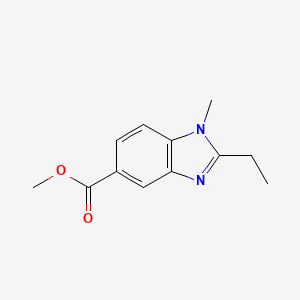 methyl 2-ethyl-1-methyl-1H-1,3-benzodiazole-5-carboxylate