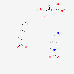 (2E)-but-2-enedioic acid bis(tert-butyl 4-[(methylamino)methyl]piperidine-1-carboxylate)
