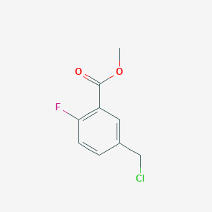 molecular formula C9H8ClFO2 B1404800 Methyl 5-(chloromethyl)-2-fluorobenzoate CAS No. 1338563-94-2