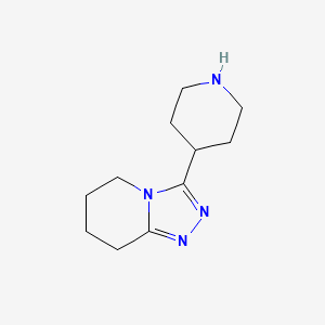 4-{5H,6H,7H,8H-[1,2,4]Triazolo[4,3-a]pyridin-3-yl}piperidine