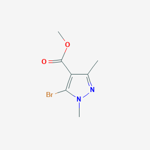 molecular formula C7H9BrN2O2 B14048082 Methyl 5-bromo-1,3-dimethyl-pyrazole-4-carboxylate 