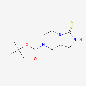 tert-Butyl 3-sulfanyl-5,6,8,8a-tetrahydroimidazo[1,5-a]pyrazine-7(1H)-carboxylate