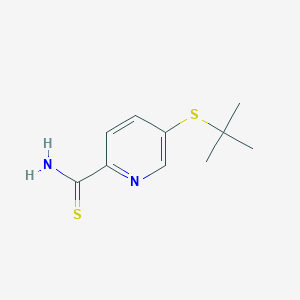 5-(Tert-butylsulfanyl)pyridine-2-carbothioamide