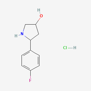 5-(4-Fluorophenyl)pyrrolidin-3-ol hydrochloride