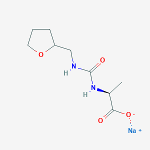 sodium (2S)-2-{[(oxolan-2-ylmethyl)carbamoyl]amino}propanoate