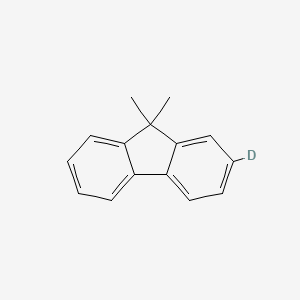 molecular formula C15H14 B14048246 2-Deuterio-9,9-dimethylfluorene 