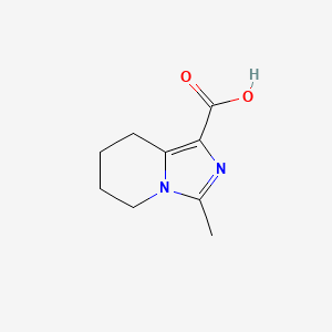 3-methyl-5H,6H,7H,8H-imidazo[1,5-a]pyridine-1-carboxylic acid