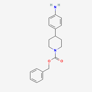 molecular formula C19H22N2O2 B14048269 Benzyl 4-(4-aminophenyl)piperidine-1-carboxylate 