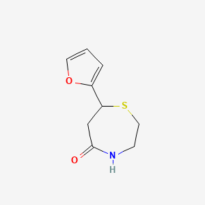 molecular formula C9H11NO2S B1404827 7-(2-Furyl)-1,4-thiazepan-5-one CAS No. 2897-08-7