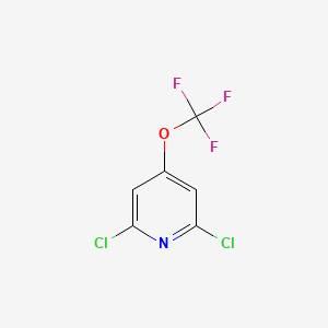 molecular formula C6H2Cl2F3NO B1404829 2,6-Dichloro-4-(trifluoromethoxy)pyridine CAS No. 1361889-82-8