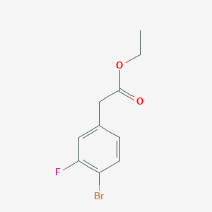 molecular formula C10H10BrFO2 B1404831 Ethyl 2-(4-bromo-3-fluorophenyl)acetate CAS No. 1296223-82-9