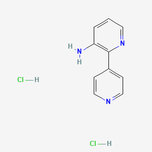 molecular formula C10H11Cl2N3 B1404834 2-(Pyridin-4-yl)pyridin-3-amine dihydrochloride CAS No. 1423033-73-1