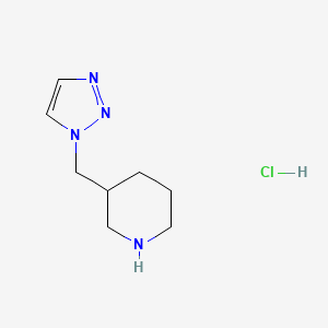3-(1H-1,2,3-triazol-1-ylmethyl)piperidine hydrochloride