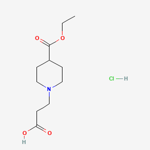 3-[4-(Ethoxycarbonyl)piperidin-1-yl]propanoic acid hydrochloride