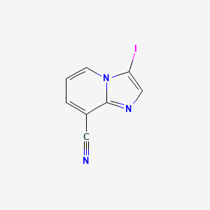 molecular formula C8H4IN3 B1404854 3-Iodoimidazo[1,2-a]pyridine-8-carbonitrile CAS No. 885276-26-6