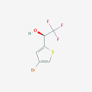 molecular formula C6H4BrF3OS B1404855 (1S)-1-(4-bromothiophen-2-yl)-2,2,2-trifluoroethan-1-ol CAS No. 1423040-75-8