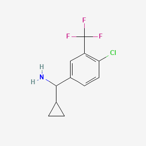 [4-Chloro-3-(trifluoromethyl)phenyl](cyclopropyl)methanamine