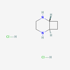 molecular formula C6H14Cl2N2 B14048609 trans-2,5-Diazabicyclo[4.2.0]octane 2hcl 